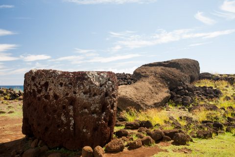 Top knot, Ahu Te Pito Kura, Easter island