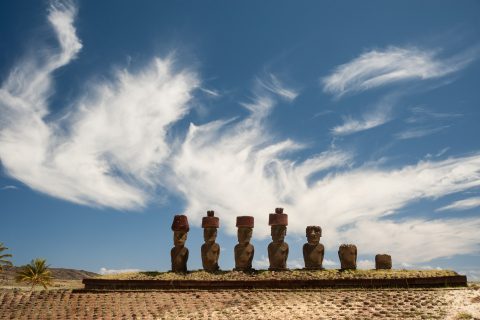 Ahu Nau Nau, Easter island