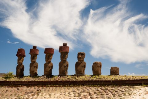 Ahu Nau Nau, Easter island