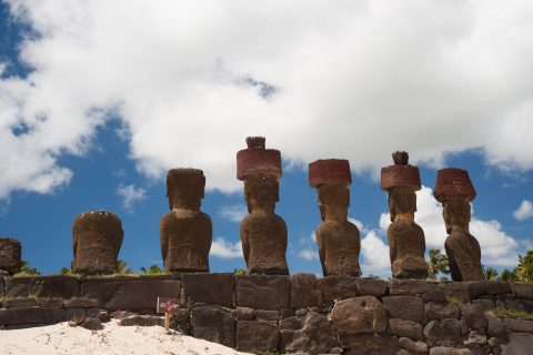 Ahu Nau Nau, Easter island