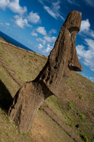 Rano Raraku quarry, Easter island - abandoned head