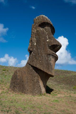 Rano Raraku quarry, Easter island - abandoned head