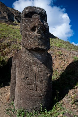 Rano Raraku quarry, Easter island - abandoned head