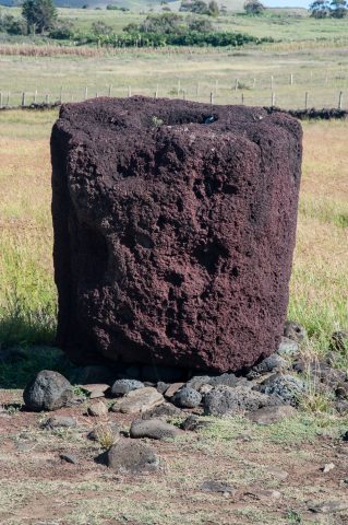 Abandoned top knot, Ahu Poukura, Easter Island
