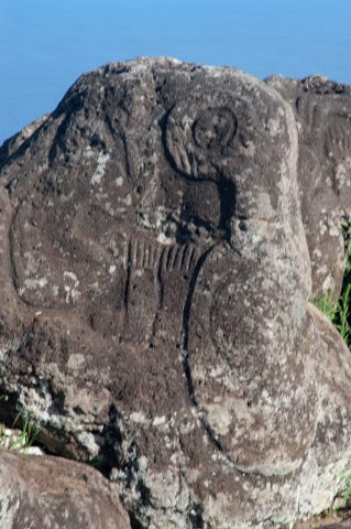 Orongo village, Easter Island