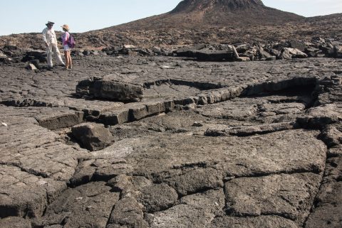 Lava cap, Sombrero Chino island