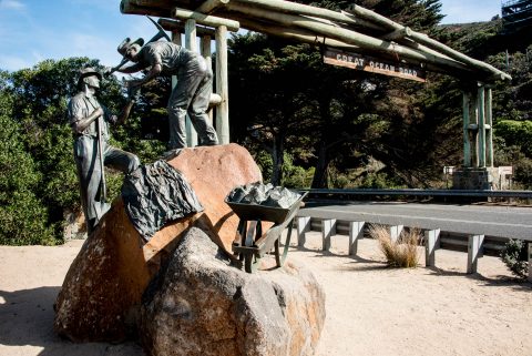 The Diggers sculpture, Great Ocean Road
