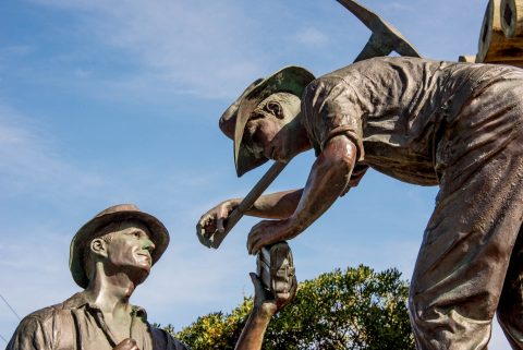 The Diggers sculpture, Great Ocean Road