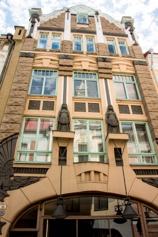 Art Nouveau front by Jacques Rosenbaum (1909/10), Tallinn