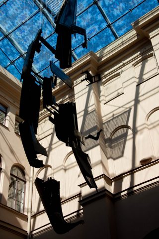 Venice Gondola in Art Gallery, Riga