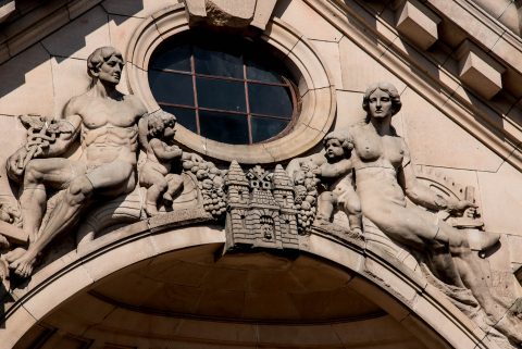 Radio Latvia building (detail), Riga