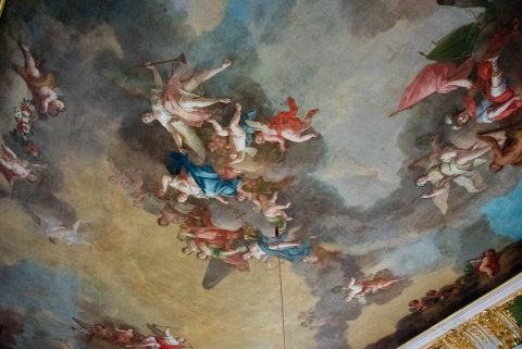 ceiling, Gilded Hall, Rundale Palace, Latvia
