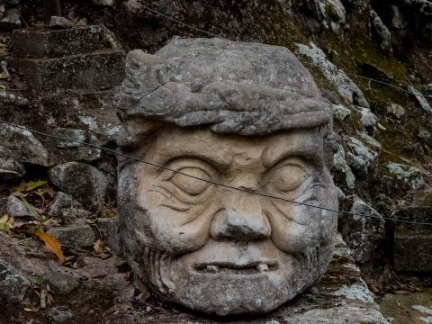 Pauahtun  God (modern head), Copan