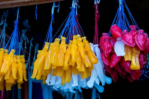 Wax votive offerings to saint,  Church of San Francisco, Antigua