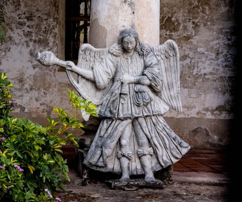 Angel with incense, Las Capuchinas, ANtigua