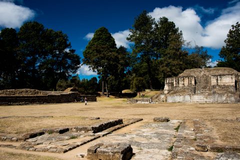 Plaza A & Temple 2, Iximche