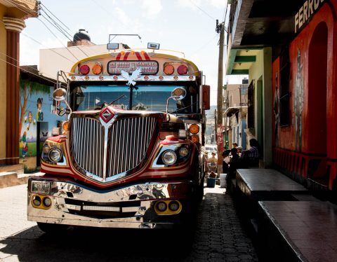 Bus, Santiago Atitlan