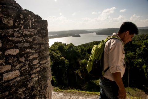 From top of Temple 216, Yaxha