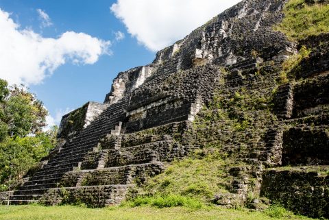 Side of Great Pyramid, Mundo Perdido, Tikal