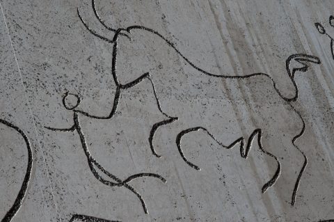 Picasso wall, College of Architects of Catalonia, Barcelona