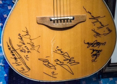 Signed Johnny Cash guitar, Nashville