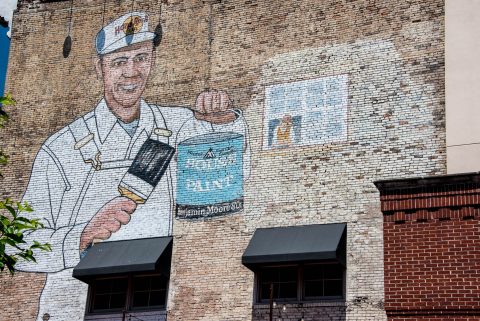 Wall sign, Broadway, Nashville