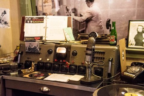 Dewey Phillips broadcast booth  1954, WHBQ Studio, Sun Studio, M