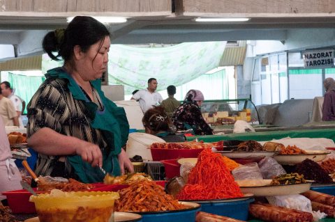 Spice seller, Chorsu Market, Tashkent