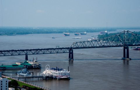 Mississippi from 27th floor of State Capitol Building, Baton Rou