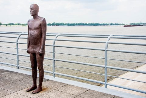 Statue on Levee, Baton Rouge