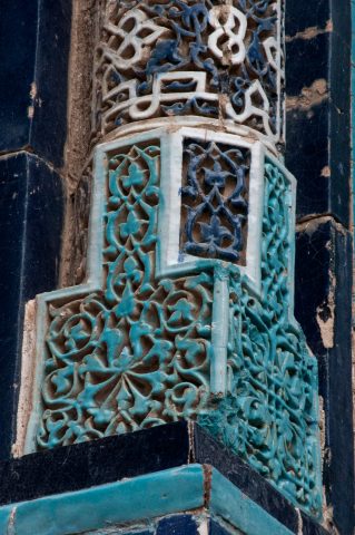 Details on mausoleum, Shah-i-Zinda, Samaraknd