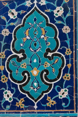 Details on mausoleum, Shah-i-Zinda, Samaraknd