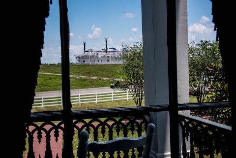 view from living room, Nottway Plantation, Louisiana
