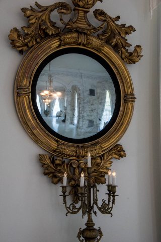 White ballroom reflection, Nottway Plantation, Louisiana