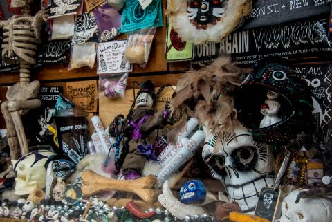 Voodoo window display, New Orleans, Louisiana