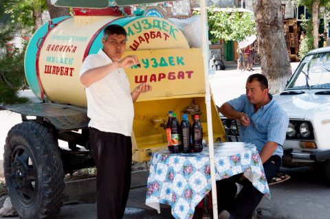Drinks stall, Shakhrisabz