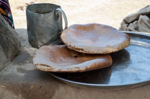 Bread from oven, near Shakhrisabz