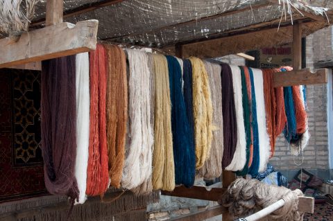 Wool for carpets, Khiva