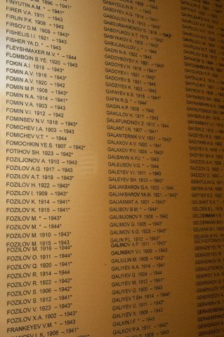 Dead of Second world War, Tashkent