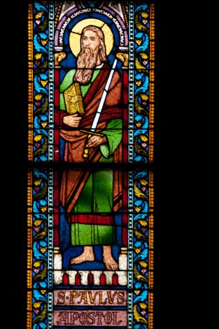 Stained glass, St Mathias Curch, Buda,
