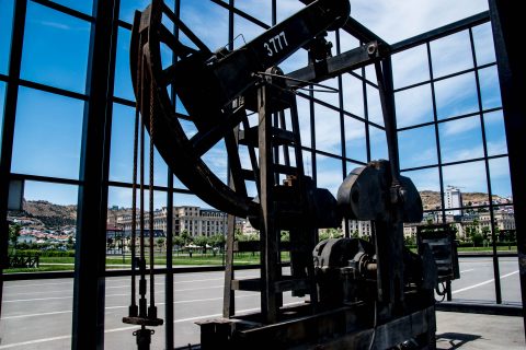 BibiheyBet Oil Field, Baku - derrick from 2005