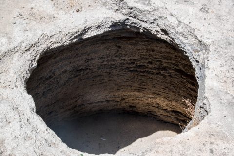 Mardakan Castle, Abseron Peninsula, Baku - storage pits