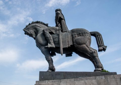 King Vakhtang Gorgasali statue,  Tbilisi
