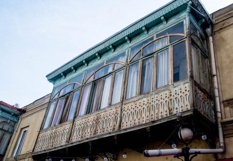 Old Town balconies, Tbillisi