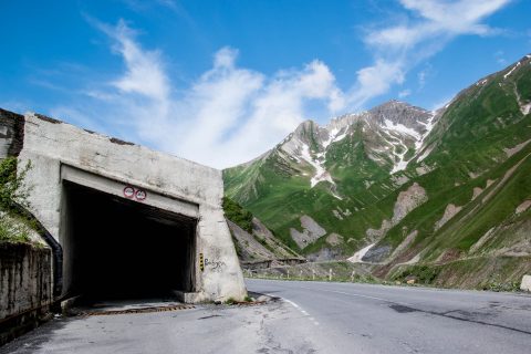 Winter tunnels, near Kazbek