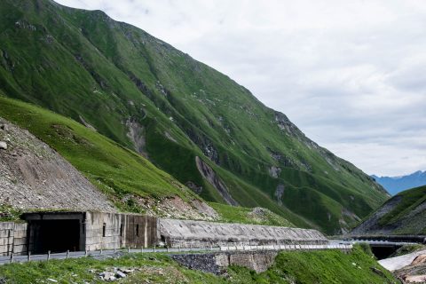 Winter tunnels, near Kazbek