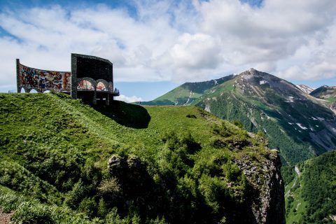 Russia-Georgia Friendship Monument, near Jvari Pass