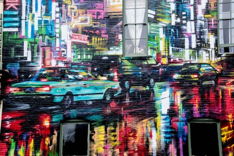 Mural by Dan Kitchener, Eureka, California