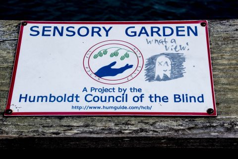 Garden sign, Eureka, California