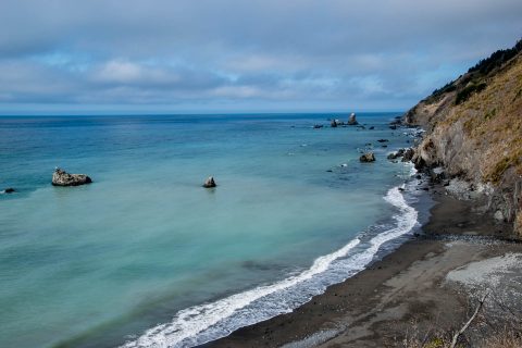 Coast north of Westport, California